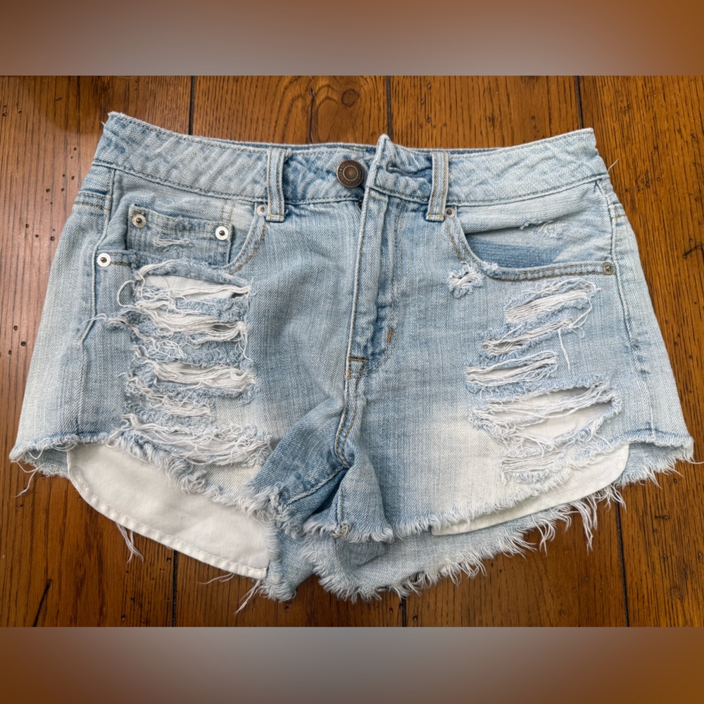 American Eagle Outfitters Light Blue Denim Shorts